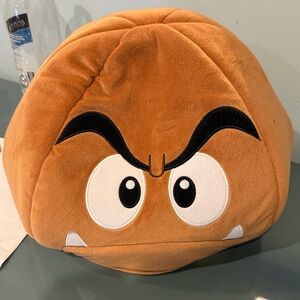 Goomba Super Mario Brown Character Plush Hat
